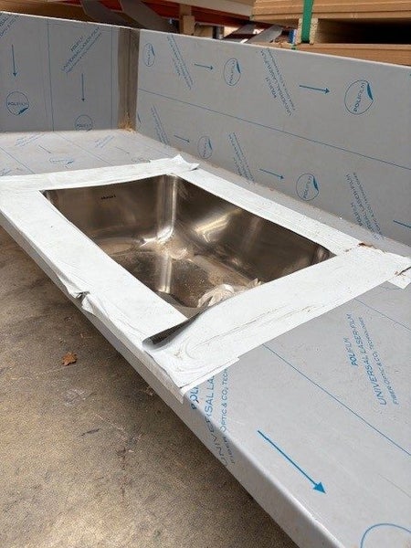 Stainless Steel Sink Bench with sink Carousel 1