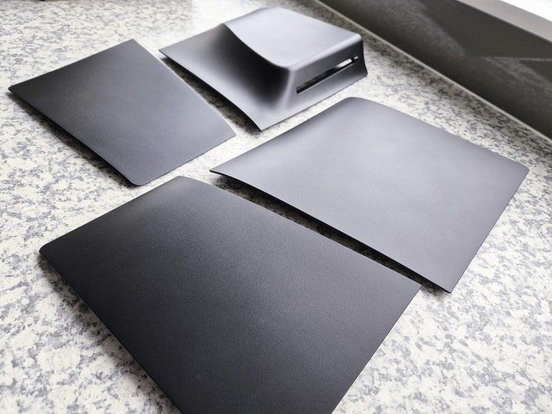 Matte Black Plastic Faceplates (for PlayStation 5 PS5 Slim Disc Edition Console) Carousel 2