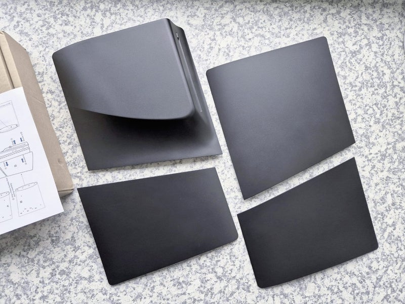 Matte Black Plastic Faceplates (for PlayStation 5 PS5 Slim Disc Edition Console) Carousel 1