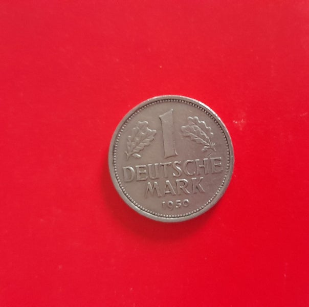 1950 Germany 1 Deutsche mark coin Carousel 1