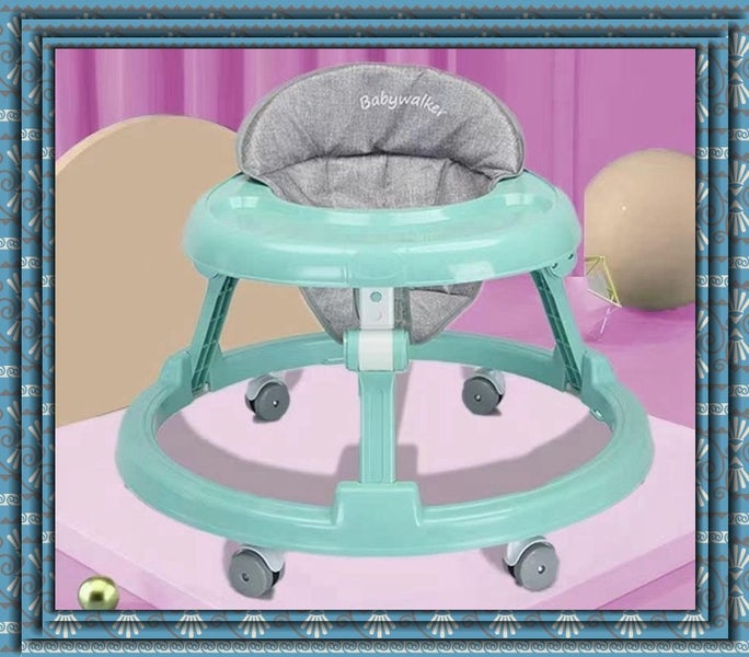 Foldable and adjustable Baby Walker GREEN Carousel 1