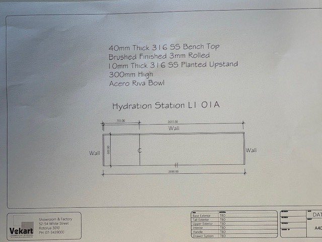 Stainless Steel Sink Bench with sink Carousel 4