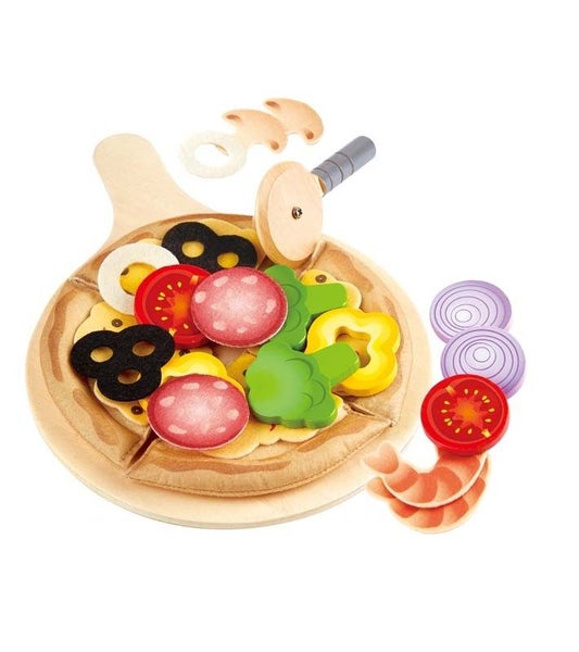 Hape Perfect Pizza Playset Food Meal Pretend Play Kids Toddler Activity Toy 3+ Carousel 1