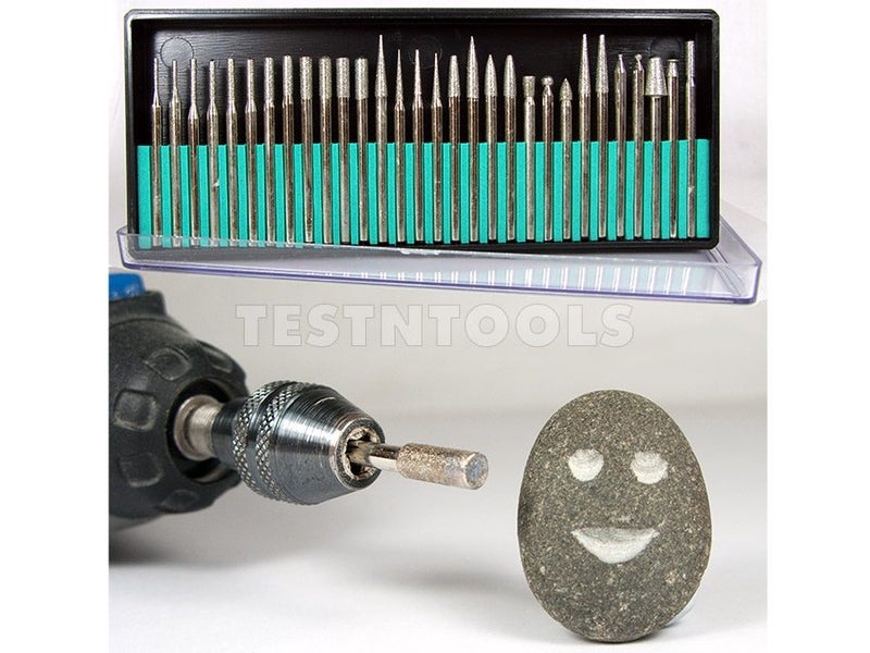 Desic Diamond Carving Burrs 30 Piece Assorted 120G Carousel 1