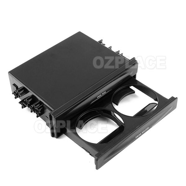 Universal Double Din Radio Pocket Drink-Cup Holder + Storage Box for Car Truck Carousel 2
