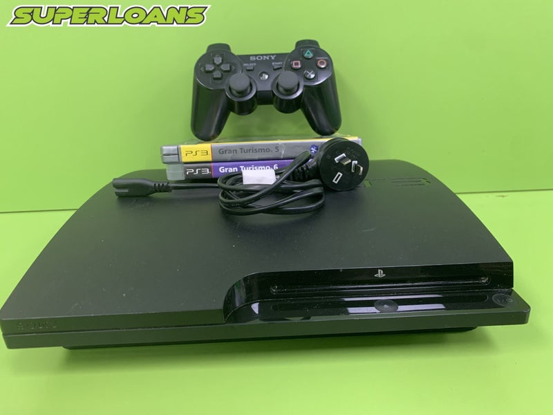 ** PS3 CONSOLE+ 2X GAMES + POWER CORD + CONTROLLER ** Carousel 1