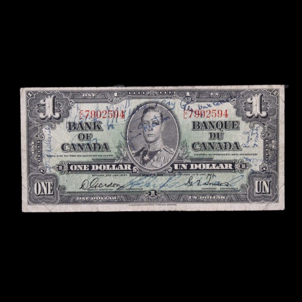 CANADA DOLLAR SHORT SNORTER BANKNOTE! Carousel 1