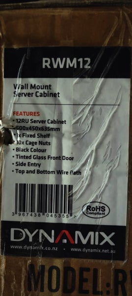 Dynamix RU12 Wall Mount Cabinet Carousel 2