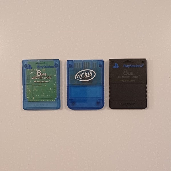 3x PlayStation 2 Memory Cards (8MB) Carousel 1