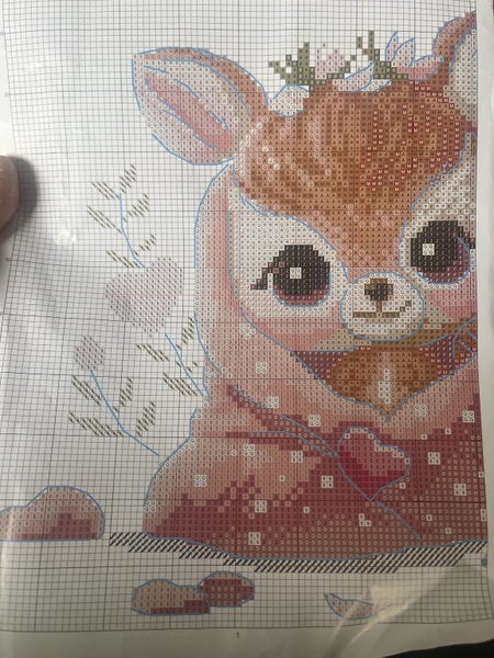 The deer fawn (inked fabric) Carousel 2