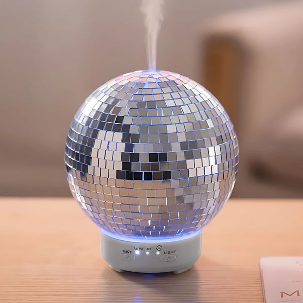 Rotating Disco Ball Light Up Humidifier and Scent Diffuser Carousel 12