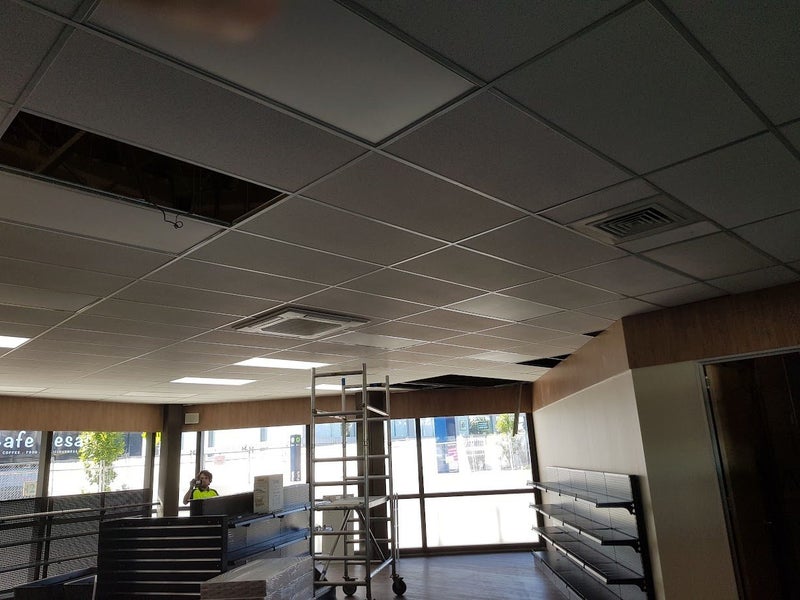 Suspended ceiling supplied and installed. Carousel 12