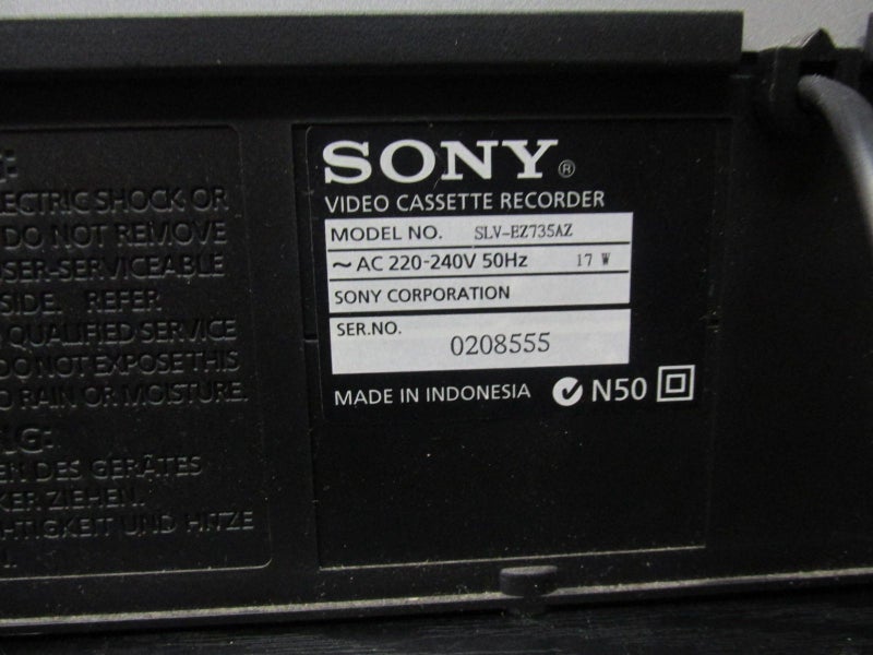 Sony SLV-EZ735AZ Hi-Fi Stereo VHS Tape Recorder Carousel 4
