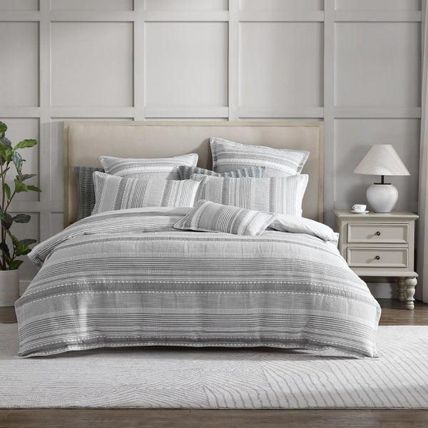 Super King Duvet Cover Set - Sinclair Silver Carousel 1