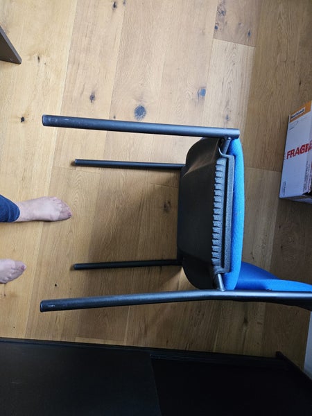 Ward brand - qual NZ made-4x strong comfy uphol blue chairs -Matching furn avail Carousel 5