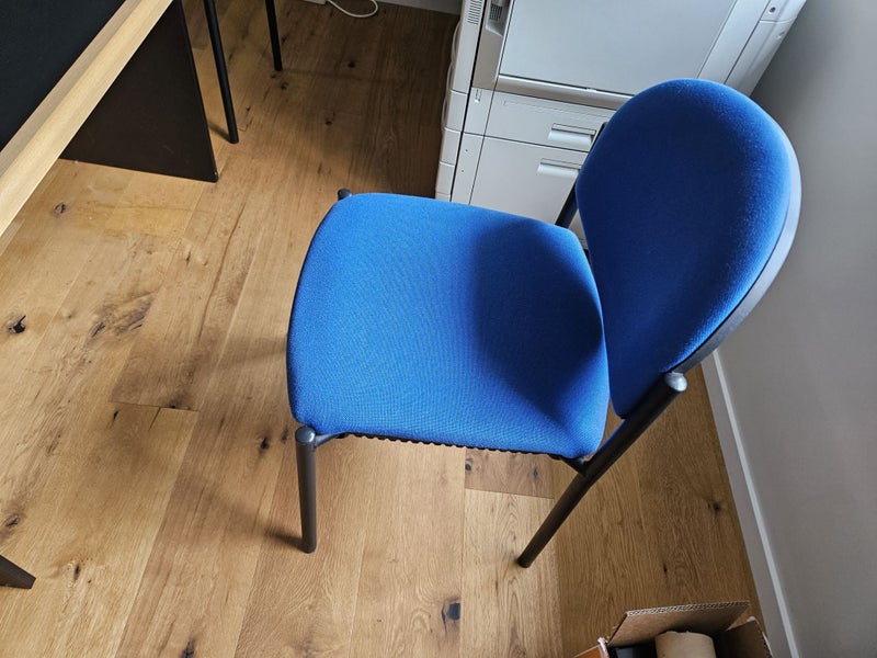 Ward brand - qual NZ made-4x strong comfy uphol blue chairs -Matching furn avail Carousel 2