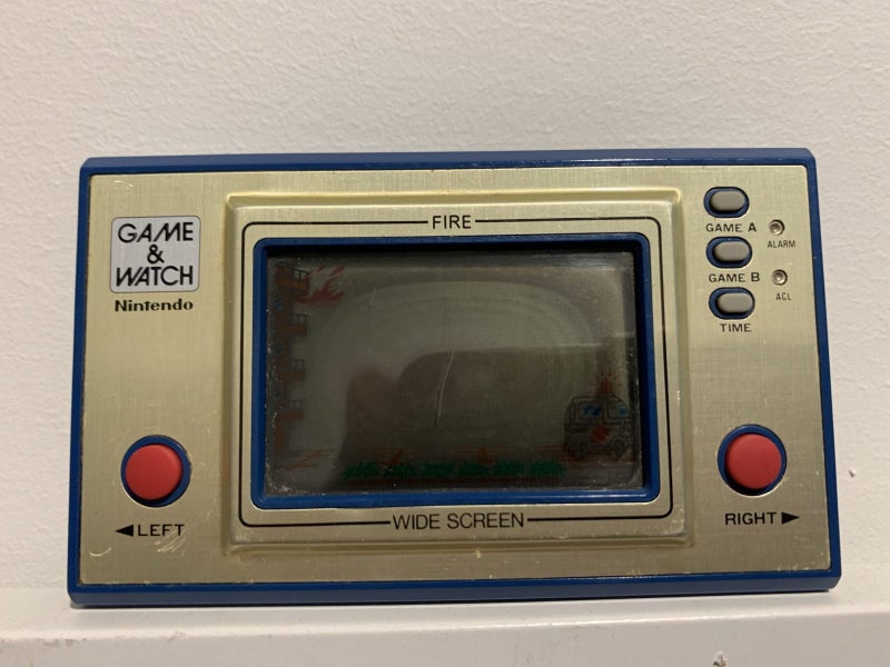 Game & Watch Fire LCD Handheld Game Vintage Nintendo Carousel 1