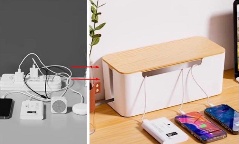 Cable Management Box Cord Organizer Storage Box Carousel 2