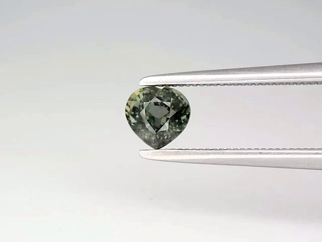 $1 RES * Buy Now $1,499.00 * 0.62ct Heart UNHEATED Green VS SAPPHIRE Loose Carousel 2