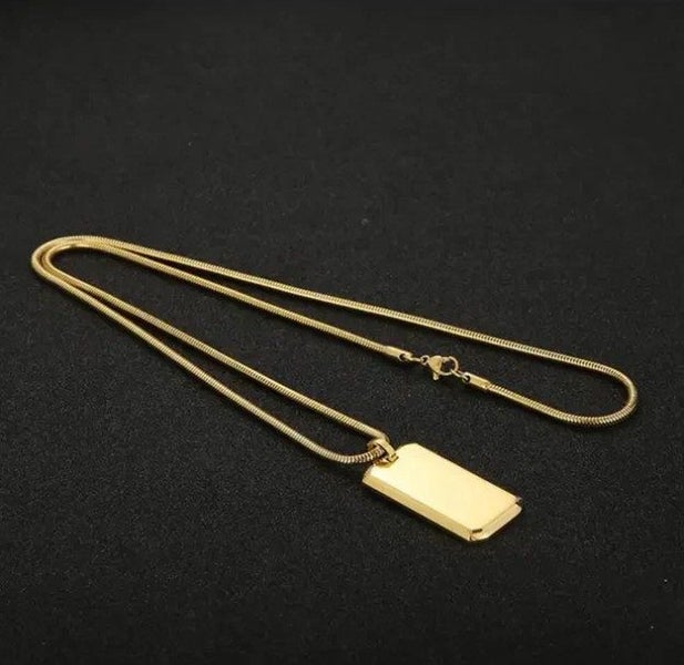 Men's 18K Gold Filled Dog-Tag Chain - SALE! Carousel 2