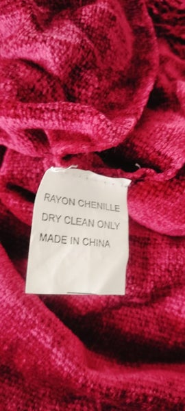 Burgundy Chenille Throw Carousel 2