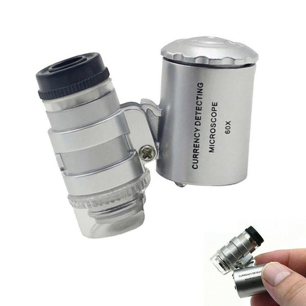 1set 60X Magnifying Loupe Jewelry Jewelers Pocket Magnifier Loop Eye Glass Le... Carousel 2