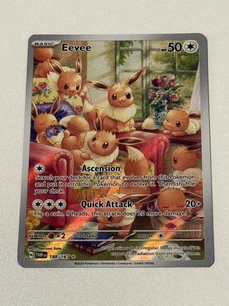 pokemon eevee 188/167 twilight masquerade Carousel 1