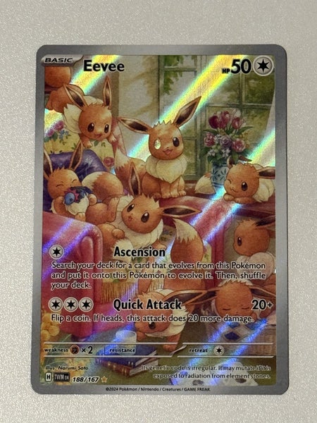 pokemon eevee 188/167 twilight masquerade Carousel 3