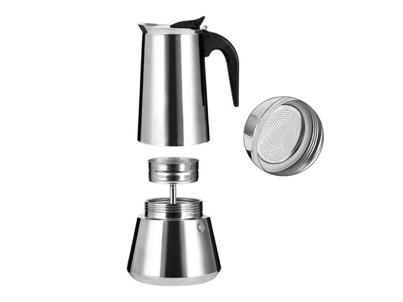 Coffee Maker Moka Percolator Espresso Latte Stainless Steel Pot M Carousel 8
