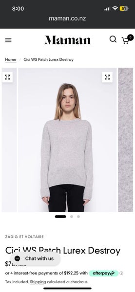 Zadig and Voltaire current season 2025 cashmere sweater Carousel 1