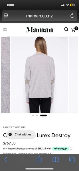 Zadig and Voltaire current season 2025 cashmere sweater Carousel 2
