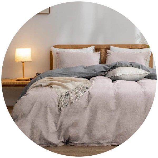 Elosung Silver Grey 1.8M Duvet Cover 180*220Cm Luxurious Soft Brushed Microfiber Carousel 1