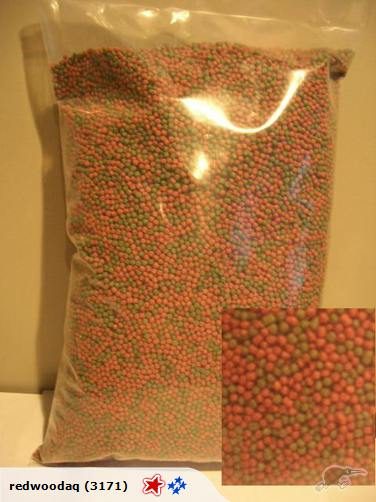 1.5KG Bulk Med 2mm Goldfish Pellets (red & green) Carousel 1
