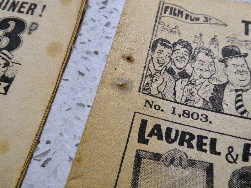 old comic bulk lot - 6x Film Fun 1954 - consecutive issues Carousel 9