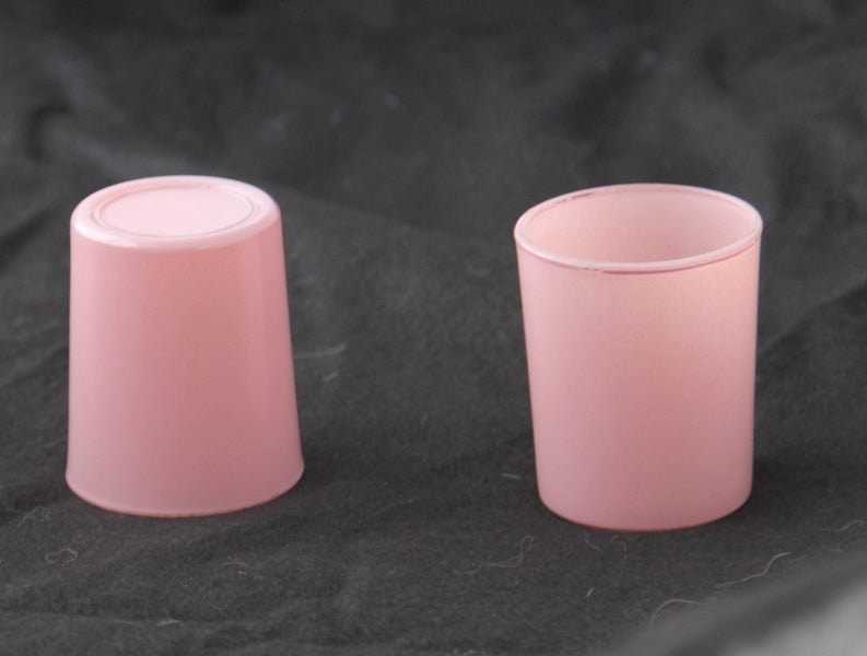 My Decorations 40 Pack Blush Pink Glass Tea Light Candle Holders Wedding Event Carousel 1