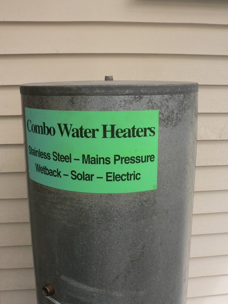 hot water cylinder 200L mains pressure wetback coil SS Carousel 2