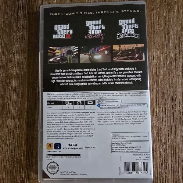 Nintendo Switch - Grand Theft Auto The Trilogy - The Definitive Edition Game Carousel 2