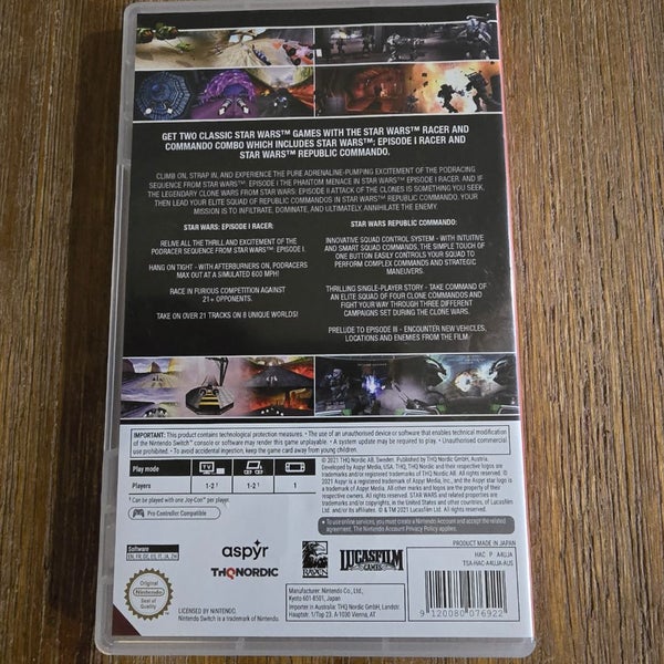 Nintendo Switch - Star Wars Racer & Commando Combo Game Carousel 2