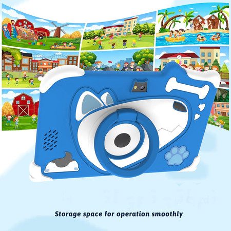 Android 12 Kids Tablet 7 inch Tablet for Kids 2GB RAM 16GB ROM Tablet Blue Carousel 6