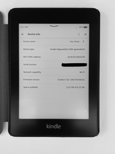 $1 Res Kindle Paperwhite 10th generation 8GB PQ94WIF + bunus brand new case free Carousel 2
