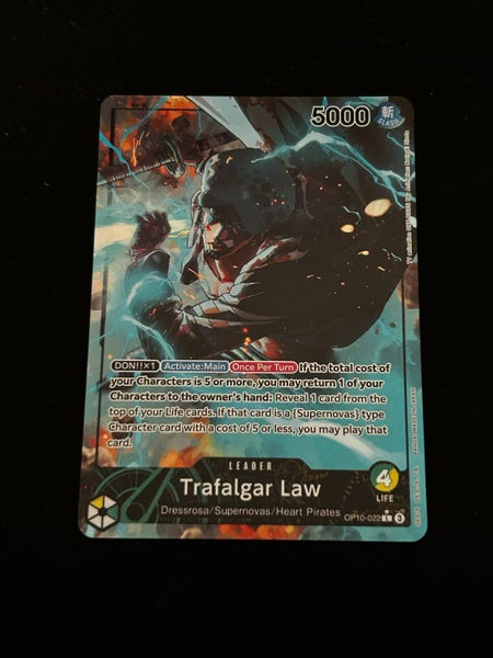 Trafalgar Law (022) (Parallel) Royal Blood (OP10) Mint / NM L One Piece TCG Card Carousel 1