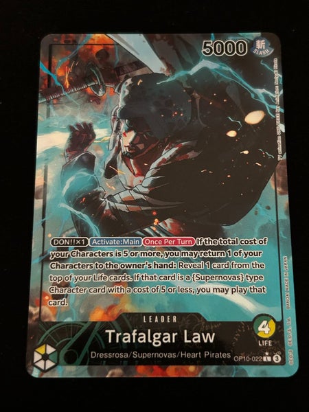 Trafalgar Law (022) (Parallel) Royal Blood (OP10) Mint / NM L One Piece TCG Card Carousel 2