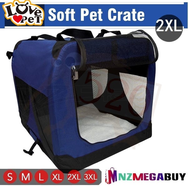 Dog Travel Cage Collapsible Soft Pet Travel Crate 90CM * LOVEPET® Carousel 2