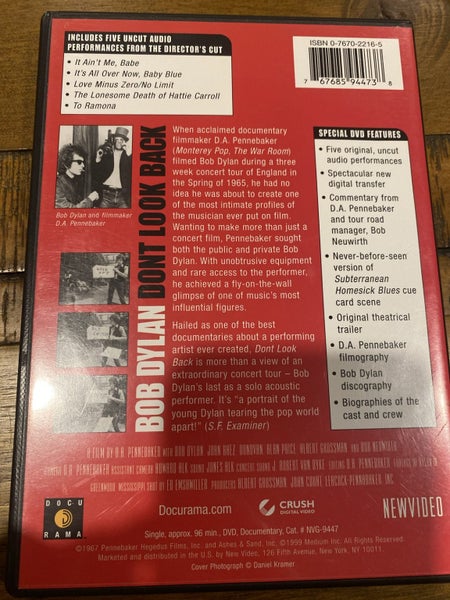 Bob Dylan Don’t Look Back DVD Carousel 2