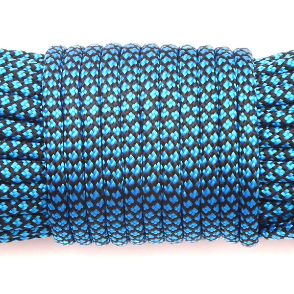 Paracord Rope 15m/50ft Blue Diamond Carousel 1