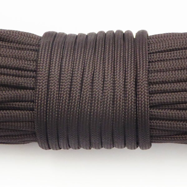 Paracord Rope 15m/50ft Chocolate Brown Carousel 1