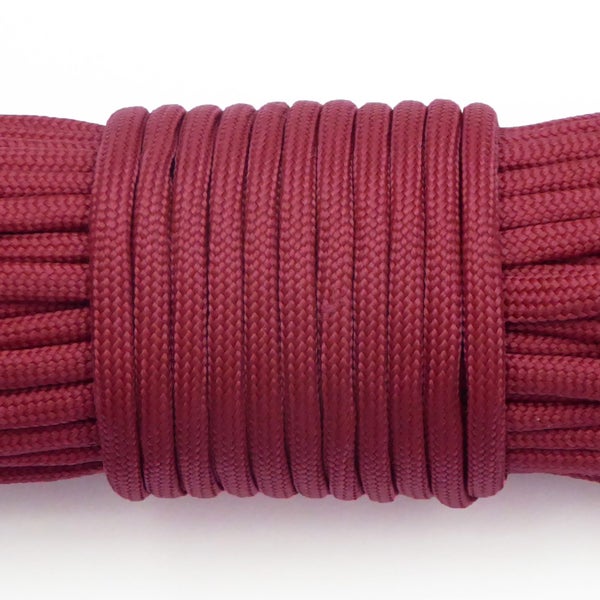 Paracord Rope 15m/50ft Dark Wine Red Carousel 1
