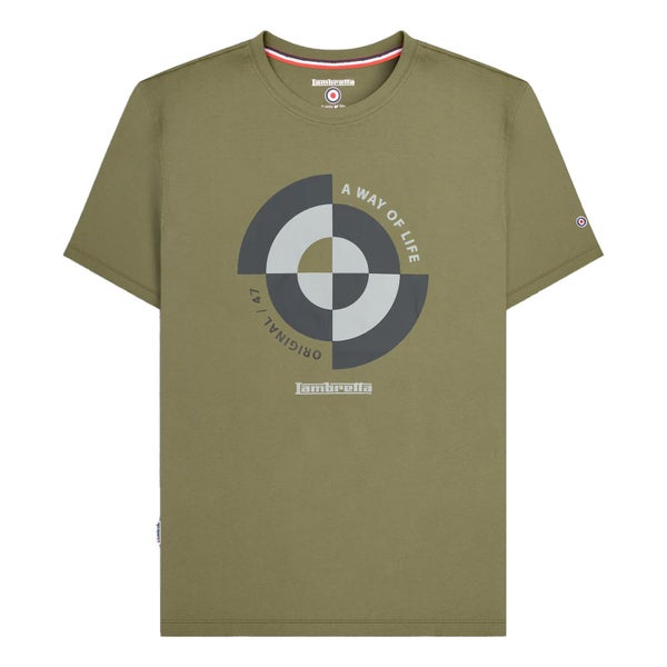 Lambretta Mens Target Quadrant T-Shirt Carousel 1