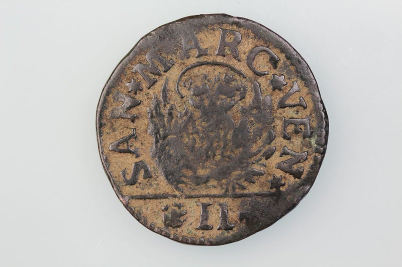 ITALY VENICE 2 SOLDI COIN c.1650 VERY GOOD Carousel 2