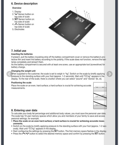 Beurer Diagnostic Body Weighing Scale (BF180) Carousel 2